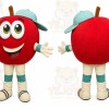 Red Apple Mascot Costume