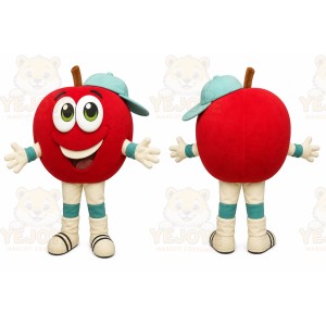 Red Apple Mascot Costume