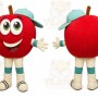 Red Apple Mascot Costume