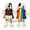 Rainbow Dog Mascot Costume Rainbow Dog Mascot Costume