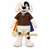 Rainbow Dog Mascot Costume Rainbow Dog Mascot Costume