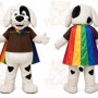 Rainbow Dog Mascot Costume