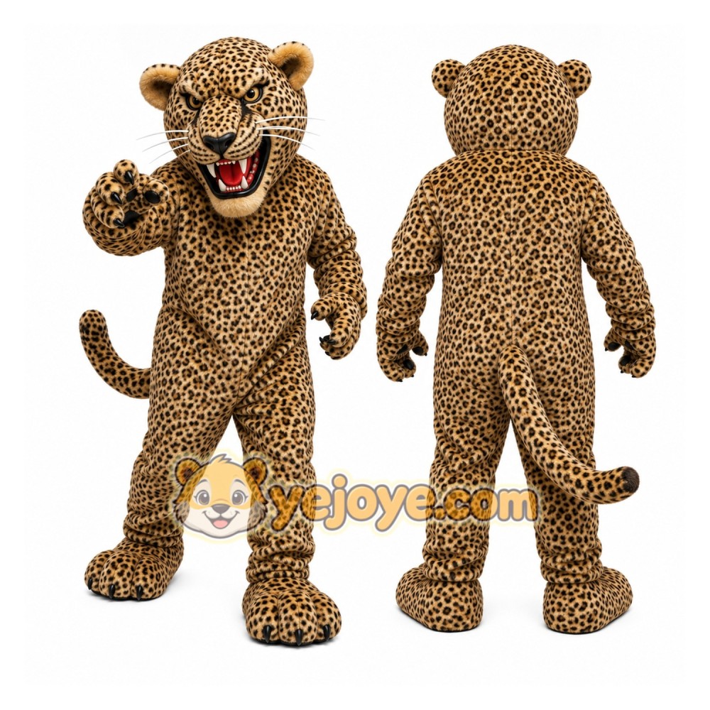 Spotted Leopard Mascot Costume Spotted Leopard Mascot Costume