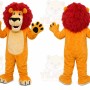 Orange Lion Mascot Costume