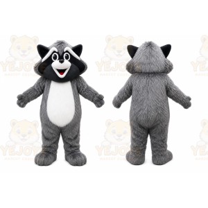 Gray Raccoon Mascot Costume