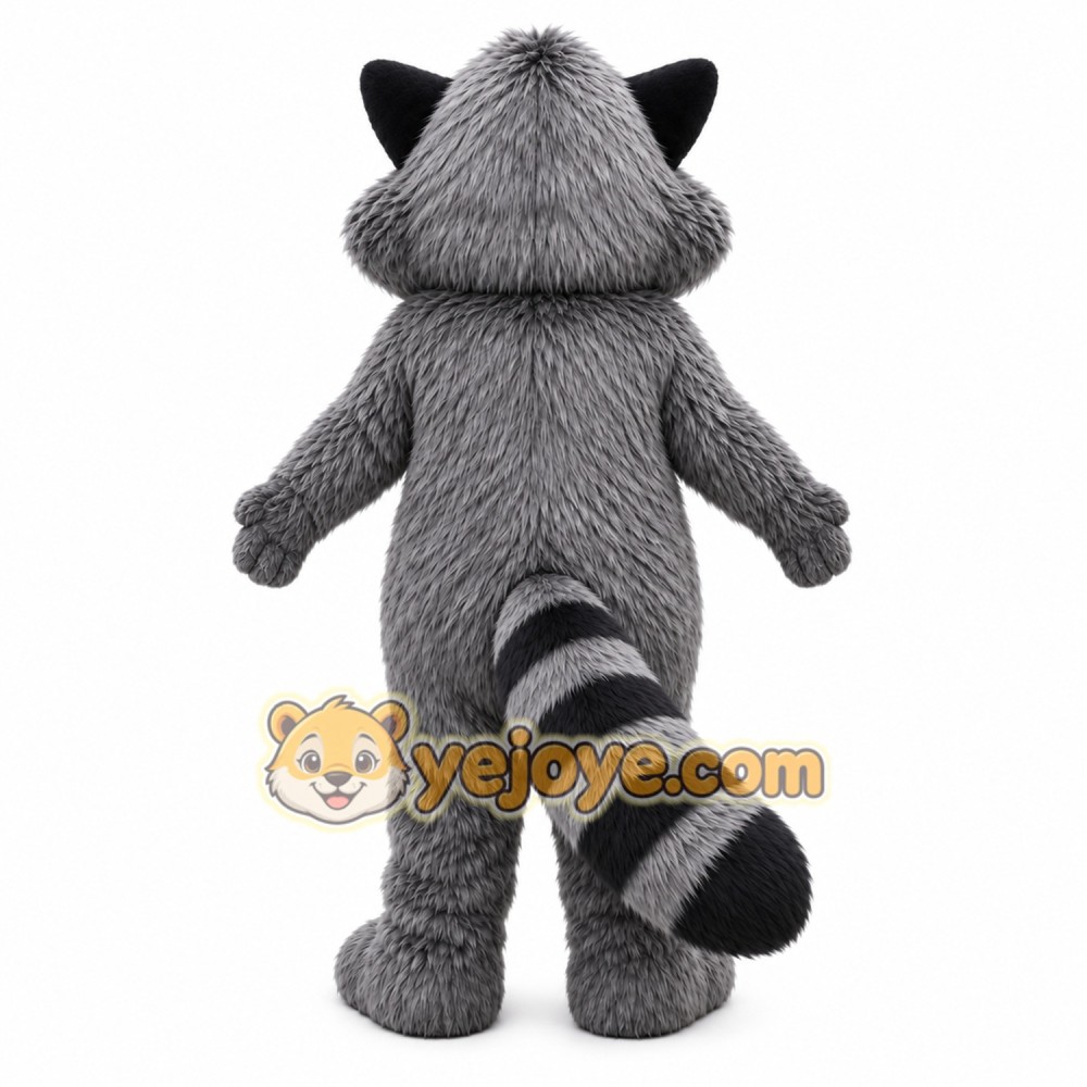 Gray Raccoon Mascot Costume Gray Raccoon Mascot Costume