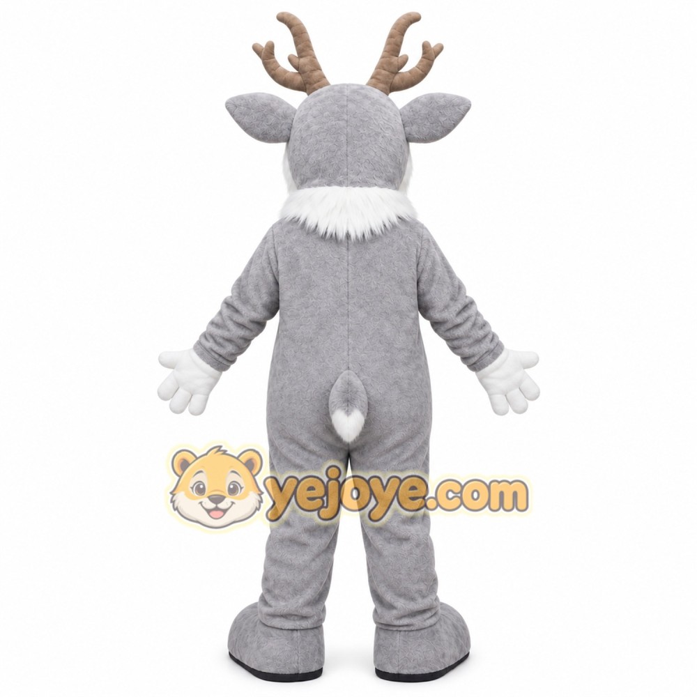 White Deer Mascot Costume