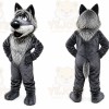 Grey Wolf Mascot Costume