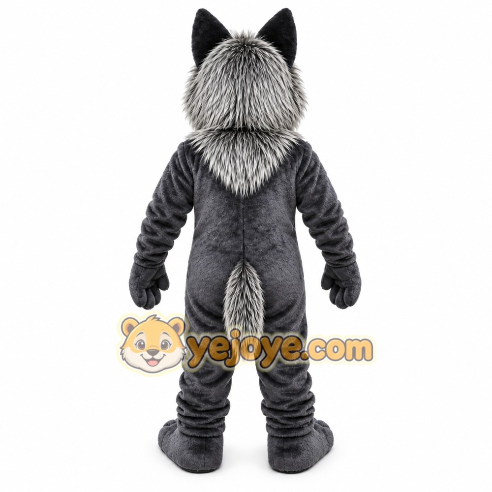 Grey Wolf Mascot Costume Grey Wolf Mascot Costume