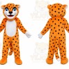 Orange Cheetah Mascot Costume