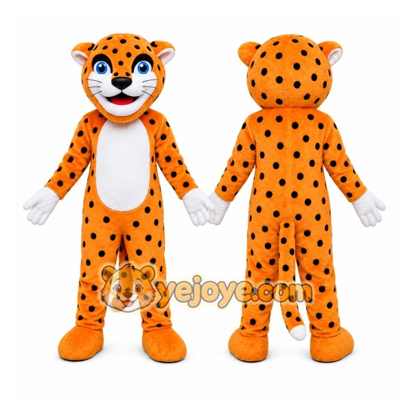 Orange Cheetah Mascot Costume