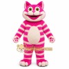 Pink Striped Cat Mascot Costume Pink Striped Cat Mascot Costume