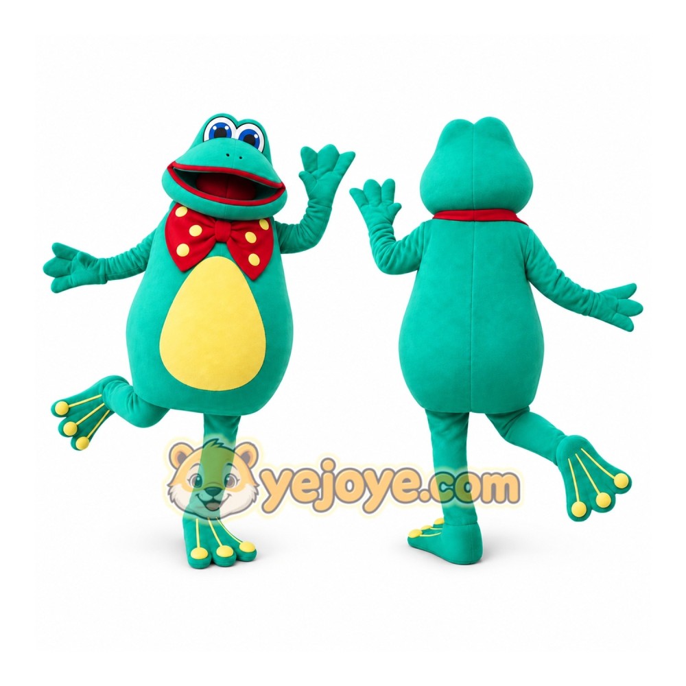 Green Frog Mascot Costume
