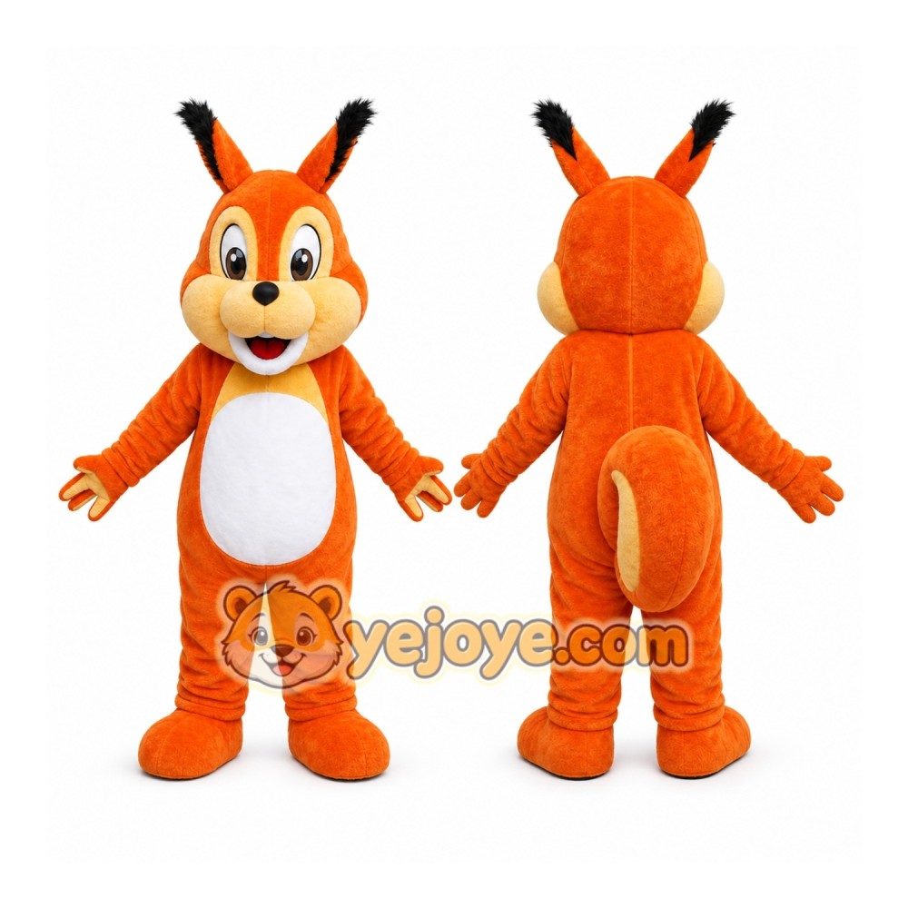 Orange Squirrel Mascot Costume Orange Squirrel Mascot Costume