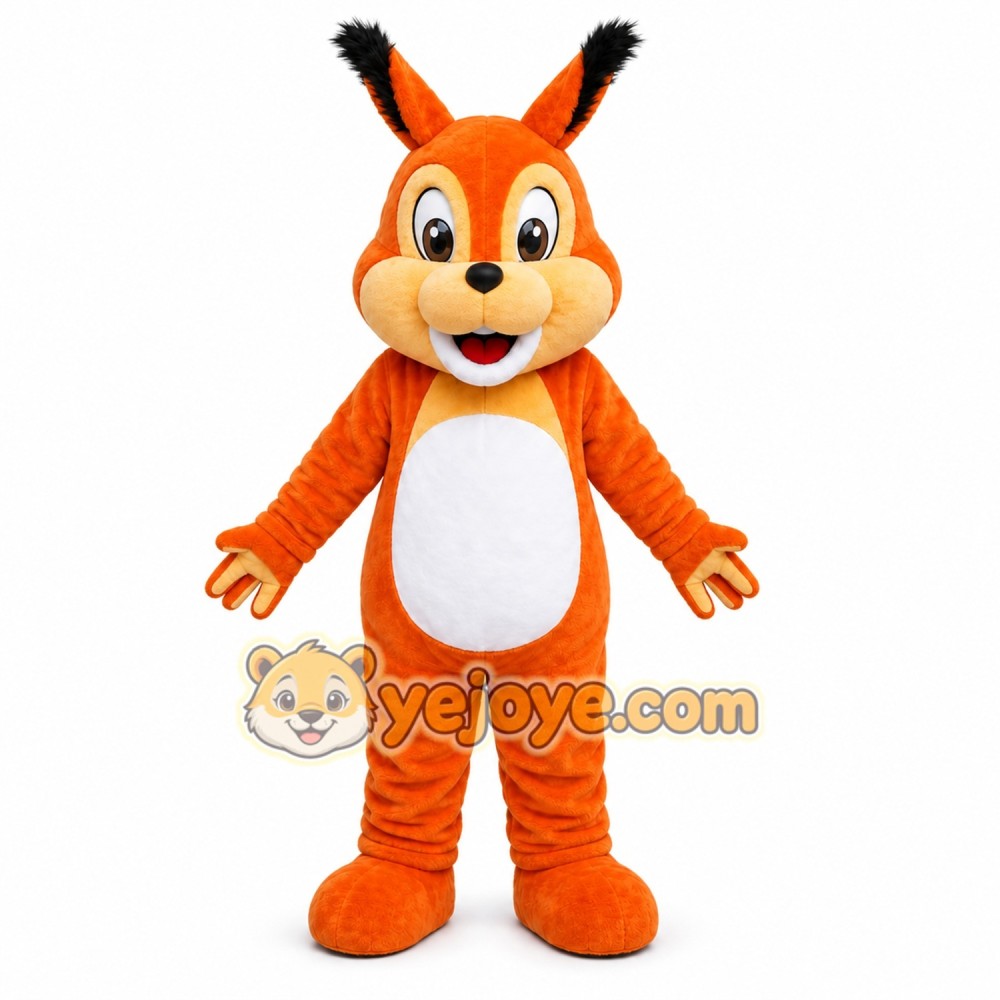 Orange Squirrel Mascot Costume Orange Squirrel Mascot Costume