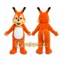 Orange Squirrel Mascot Costume