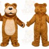 Tan Bear Mascot Costume