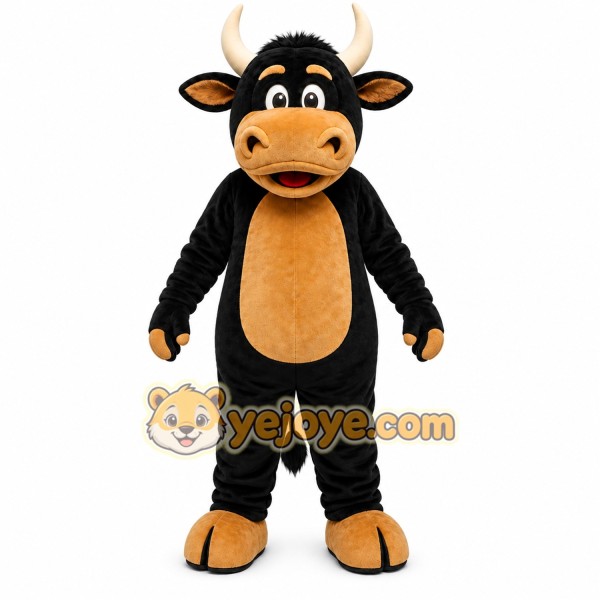 Black Bull Mascot Costume Black Bull Mascot Costume