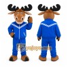 Blue Moose Mascot Costume Blue Moose Mascot Costume