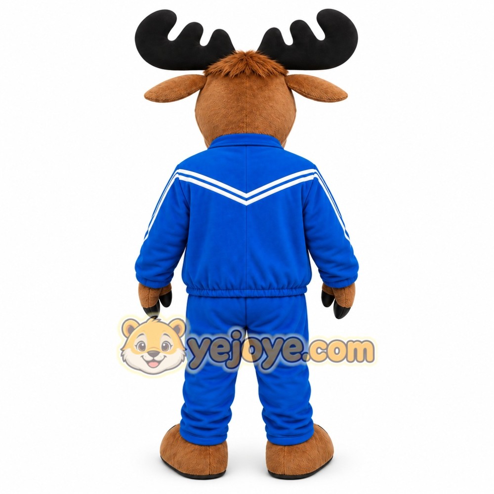 Blue Moose Mascot Costume Blue Moose Mascot Costume
