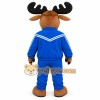 Blue Moose Mascot Costume Blue Moose Mascot Costume