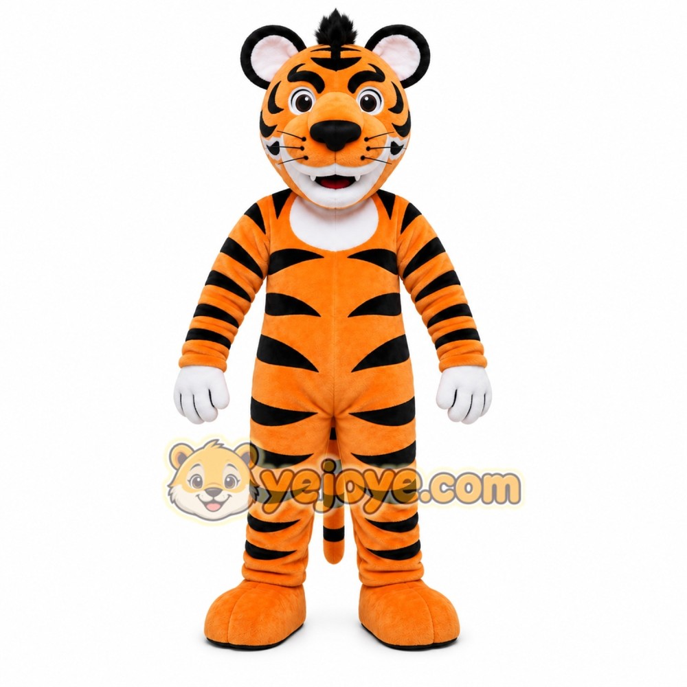 Orange Tiger Mascot Costume Orange Tiger Mascot Costume