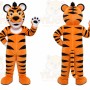 Orange Tiger Mascot Costume