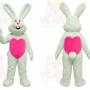White Rabbit Heart Mascot Costume