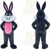 Gray Rabbit Heart Mascot Costume