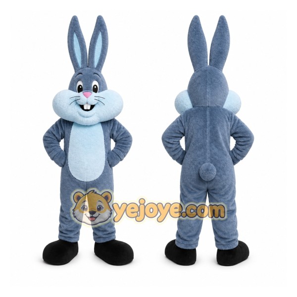 Blue Rabbit Mascot Costume