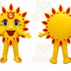 Yellow Sun Mascot Costume