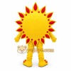 Yellow Sun Mascot Costume Yellow Sun Mascot Costume