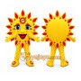 Yellow Sun Mascot Costume