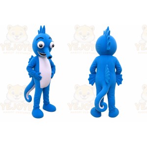 Blue Seahorse Mascot Costume