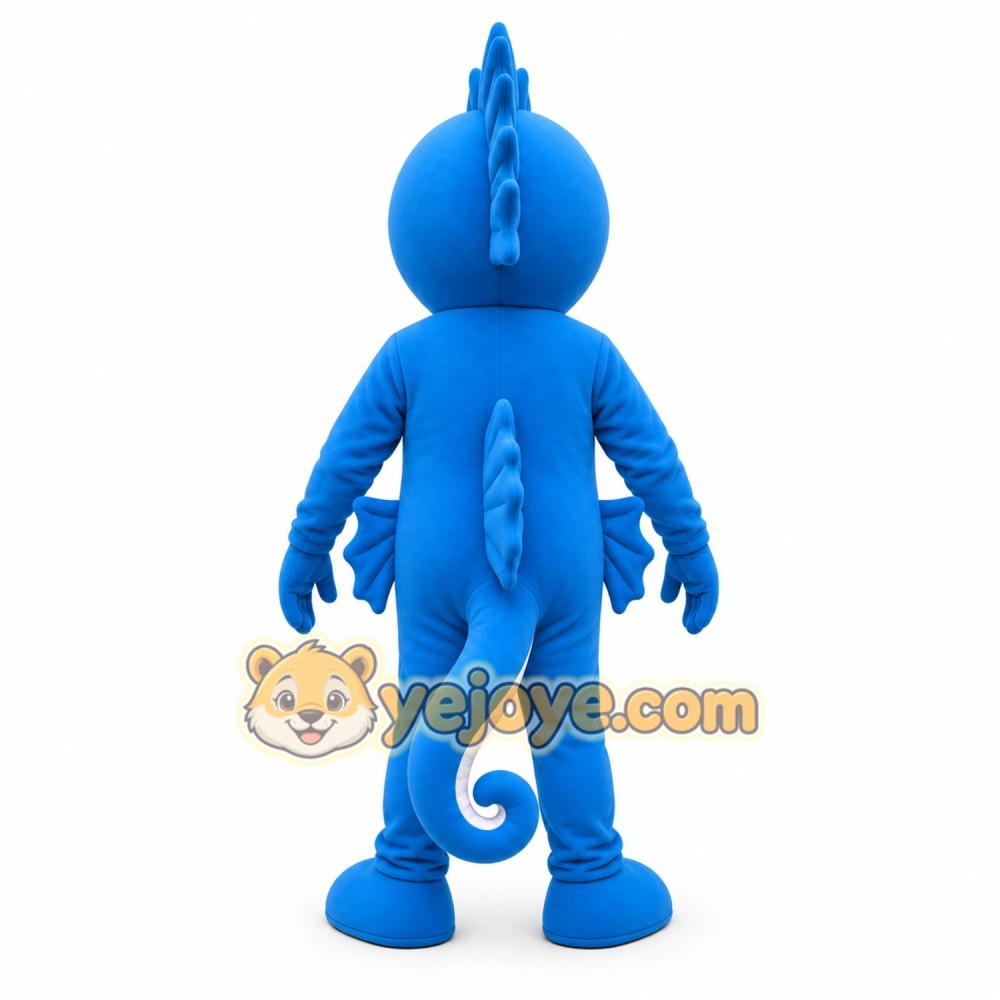 Blue Seahorse Mascot Costume Blue Seahorse Mascot Costume