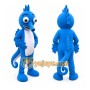 Blue Seahorse Mascot Costume
