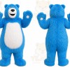 Blue Bear Mascot Costume