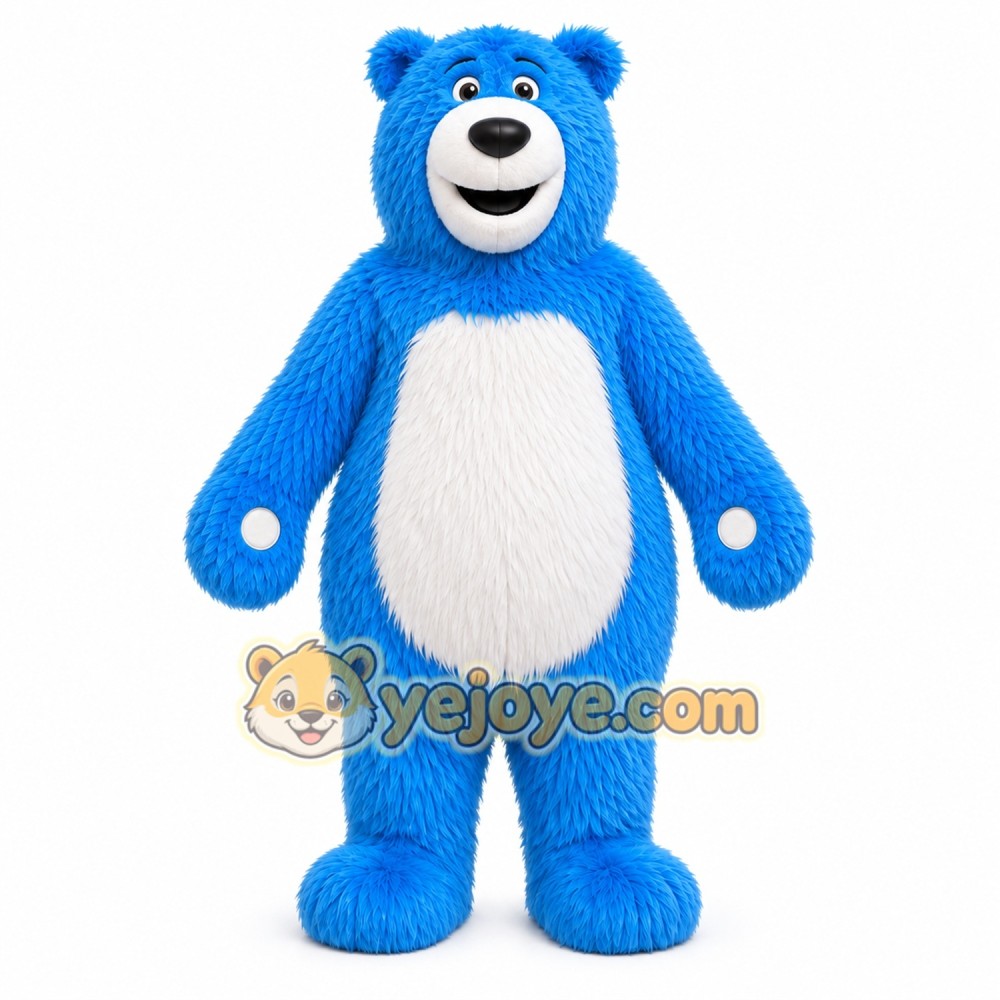 Blue Bear Mascot Costume Blue Bear Mascot Costume