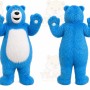 Blue Bear Mascot Costume