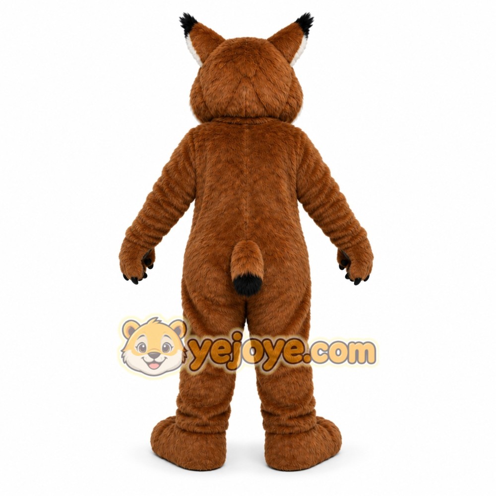 Brown Wildcat Mascot Costume