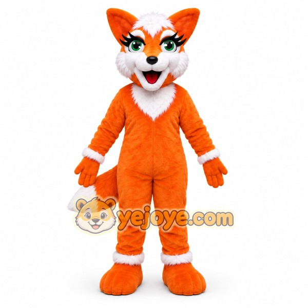 Orange Fox Mascot Costume