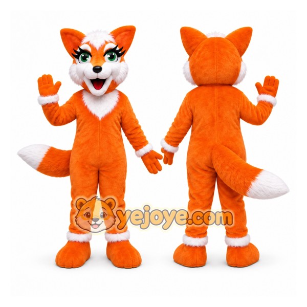 Orange Fox Mascot Costume