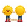 Yellow Sun Mascot Costume Yellow Sun Mascot Costume