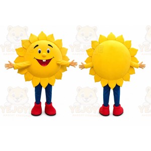 Yellow Sun Mascot Costume