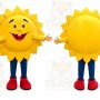 Yellow Sun Mascot Costume
