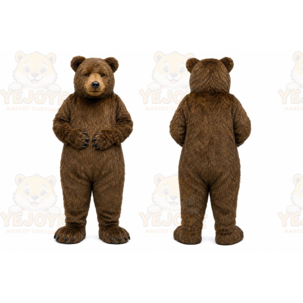 Brown Bear Mascot Costume