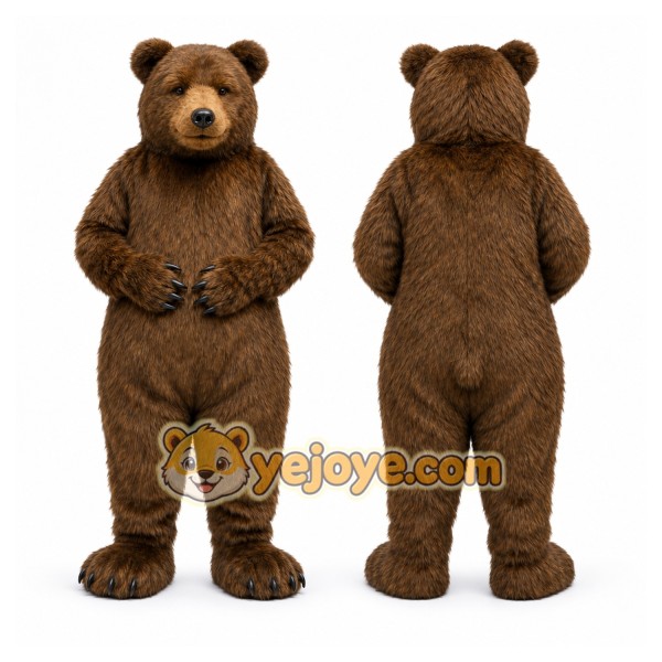 Brown Bear Mascot Costume
