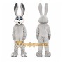 Gray Rabbit Mascot Costume