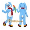 Blue Puppy Scarf Mascot Costume
