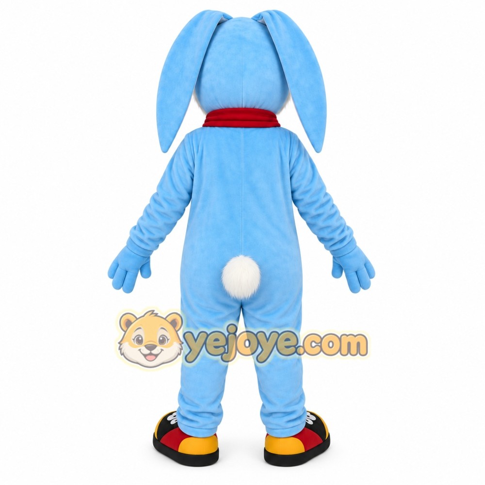 Blue Puppy Scarf Mascot Costume